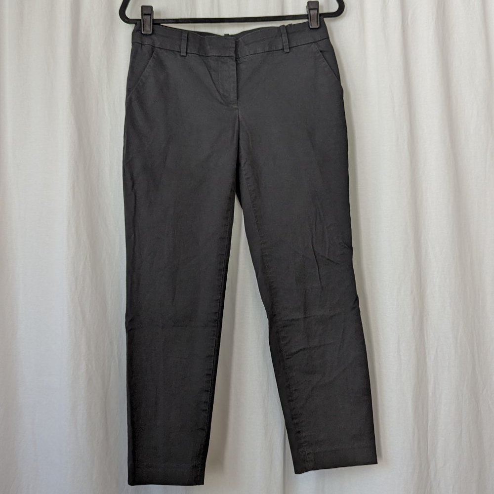 J Crew Black Cafe Capri Pants Size 2